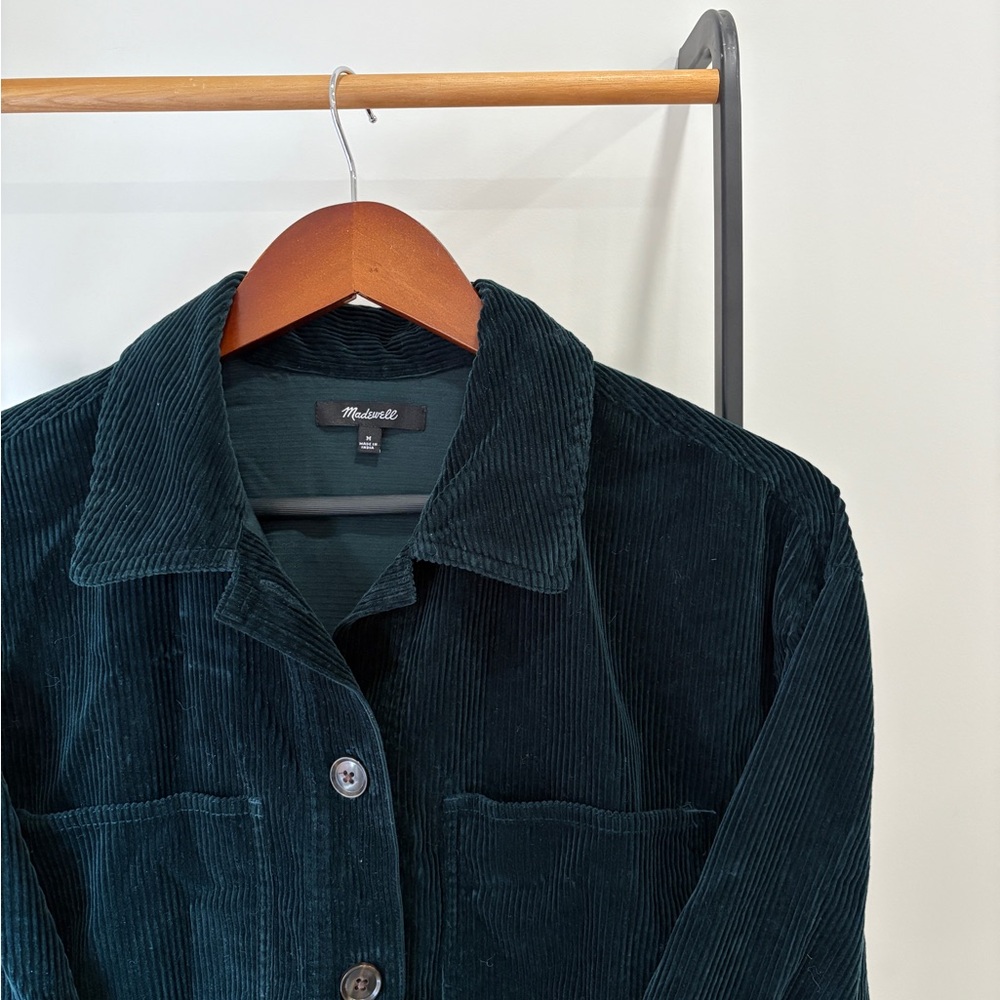 Women's Green Corduroy Jacket or Shacket Size Medium